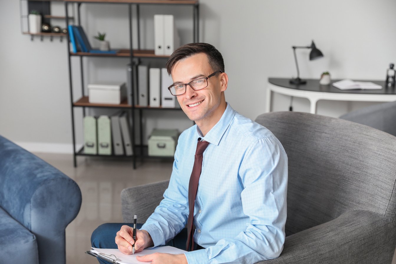 Portrait of Male Psychologist in Office