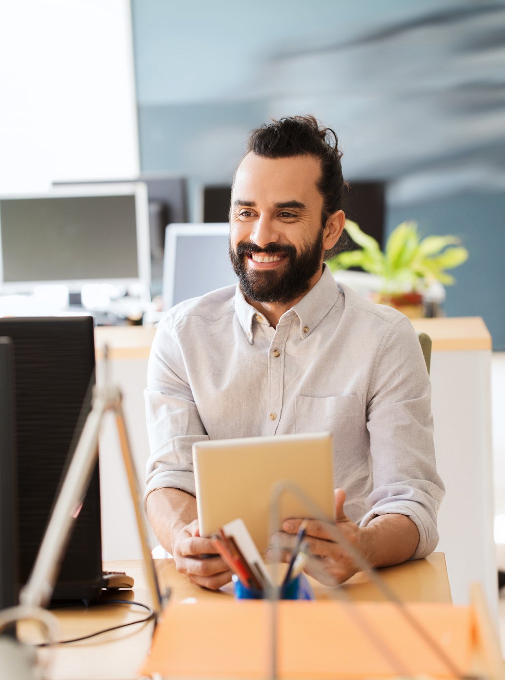 Happy Creative Male Office Worker